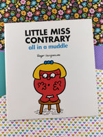 Vintage 1998 Mr. Men, Little Miss Contrary All in a Muddle Softcover Paperback Book, Like New