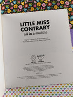 Vintage 1998 Mr. Men, Little Miss Contrary All in a Muddle Softcover Paperback Book, Like New