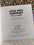 Vintage 1998 Mr. Men, Little Miss Contrary All in a Muddle Softcover Paperback Book, Like New