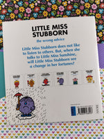 Vintage 1998 Mr. Men, Little Miss Stubborn the Wrong Advice Softcover Paperback Book, Like New