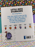 Vintage 1998 Mr. Men, Little Miss Stubborn the Wrong Advice Softcover Paperback Book, Like New