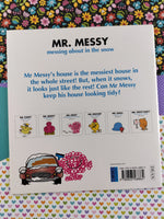 Vintage 1998 Mr. Men, Mr. Messy Messing About in the Snow Softcover Paperback Book, Like New
