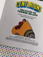 Vintage 1986 Golden Books Centurions "Vacation on Terror Island" Softcover, Nice & Clean