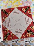 Vintage 1999 Fortune Tellers Book w/Origami Paper; Unused, Nice & Clean