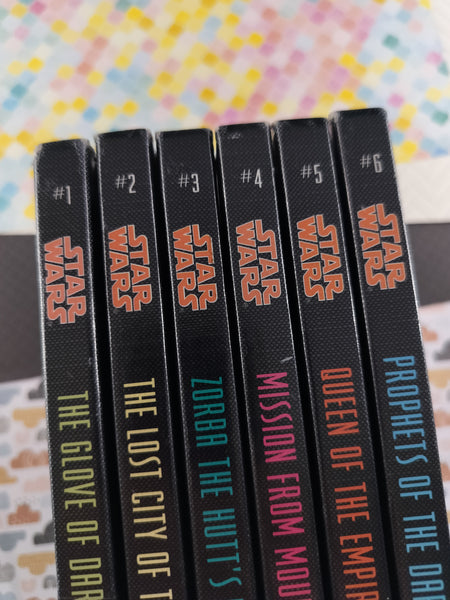 Vintage 1997 Star Wars Gareth Stevens Hardcover Book Set #1 - #6, Library Binding