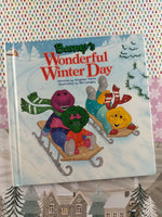 Vintage 1994 Barney's Wonderful Winter Day Hardcover, Great Shape