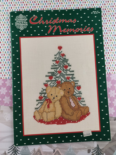 Vintage 1988 Christmas Memories Designs by Gloria & Pat Cross Stitch Pattern Book 57