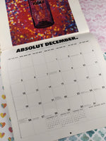 Vintage 1999 Absolut Vodka Wall Calendar, Nice & Clean