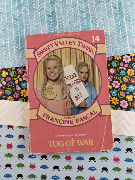 Vintage 1988 Sweet Valley Twins #14 "Tug of War" Softcover *Damaged*