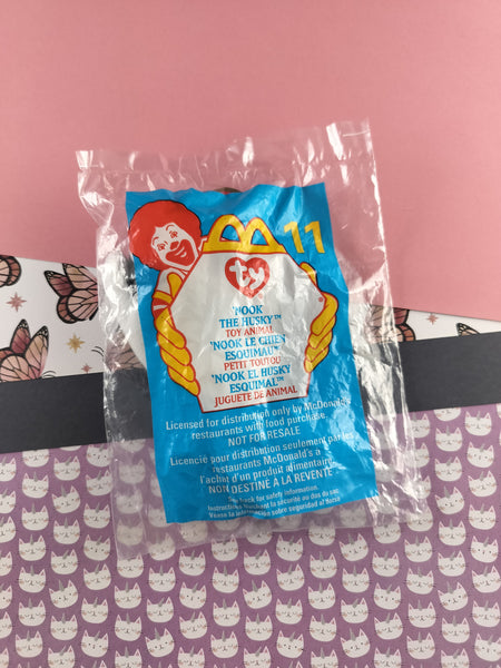 McDonald's TY Teeny Beanie Baby, Nook the Husky, NEW & SEALED