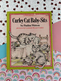 Vintage 1977 Let Me Read Book: Curley Cat Baby-Sits by Pauline Watson Softcover