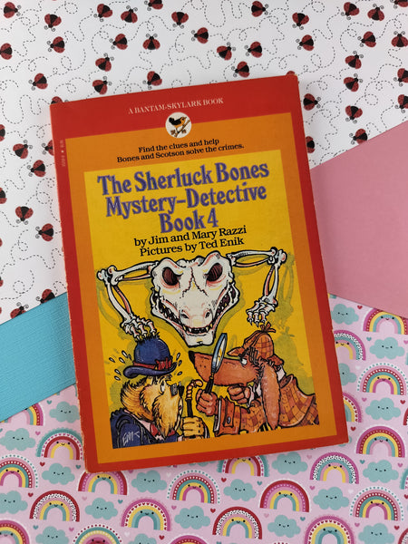 Vintage 1983 1st Printing The Sherluck Bones Mystery-Detective Book 4 Softcover