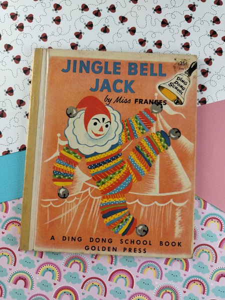 Rare HTF Vintage 1955 Little Golden Book: Jingle Bell Jack Hardcover