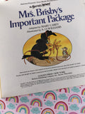 Vintage 1982 Golden Books The Secret of Nimh Mrs. Brisby's Important Package Softcover