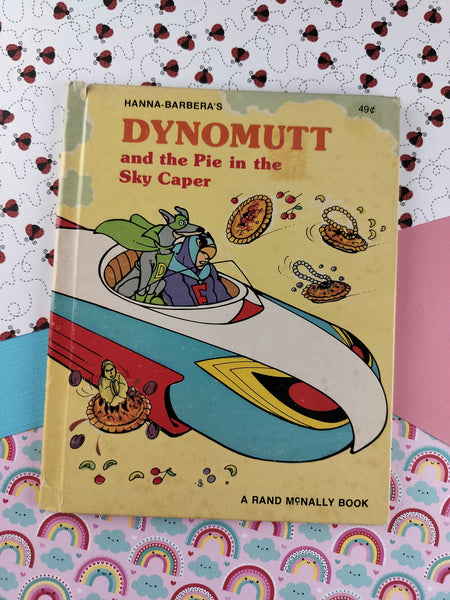 Vintage 1977 1st Printing Rand McNally Books: Dynomutt and the Pie in the Sky Caper Hardcover