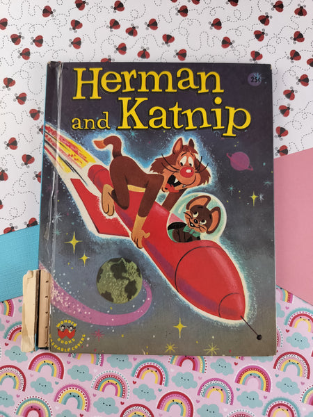 Vintage 1961 1st Printing Wonder Books: Herman and Katnip Hardcover