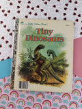 Vintage 1988 Little Golden Book: Tiny Dinosaurs Hardcover