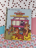Vintage 1991 Little Golden Book: Disney's Chip 'n Dale Rescue Rangers, The Big Cheese Caper Hardcover