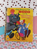 Vintage 1973 Little Golden Book: Larry Harmon's T.V. Bozo and the Hide 'n' Seek Elephant Hardcover