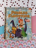 Vintage 1963 1st Printing Little Golden Book: Hanna-Barbera Pebbles Flintstone Hardcover