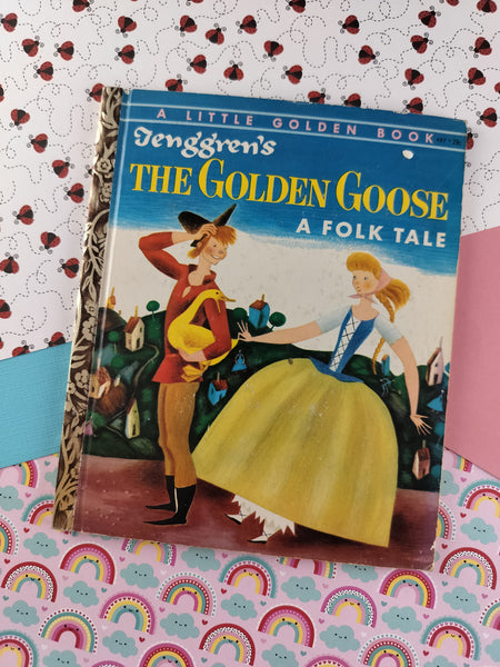 Vintage 1954 1st Printing Little Golden Book: Tenggren's The Golden Goose, A Folk Tale Hardcover