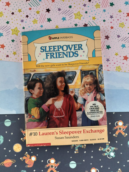 Vintage 1989 1st Printing Sleepover Friends #10: Lauren's Sleepover Exchange Softcover