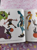 Vintage 1996 Space Jam Courtside Action Sticker Book "Lola's Time In!" Hardcover *With Stickers*