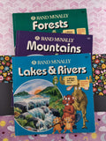 Vintage 1993 Rand McNally Softcover Book Set/3 Forests Mountains Lakes & Rivers