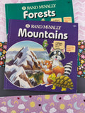 Vintage 1993 Rand McNally Softcover Book Set/3 Forests Mountains Lakes & Rivers
