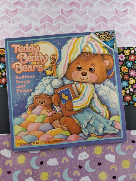 Vintage 1984 Teddy Beddy Bear's Bedtime Songs and Poems Softcover