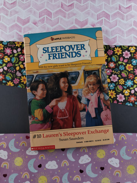 Vintage 1989 1st Printing Sleepover Friends #10: Lauren's Sleepover Exchange Softcover
