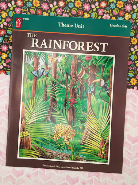 Vintage 1995 Instructional Fair Homeschool Theme Unit The Rainforest Softcover