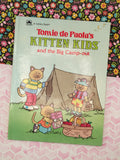 Vintage 1988 Tomie de Paola's Kitten Kids and the Big Camp-Out Hardcover