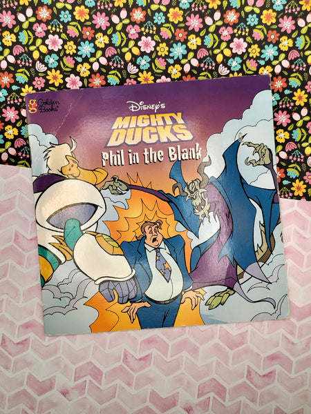 Vintage 1997 Disney's Mighty Ducks: Phil in the Blank Softcover