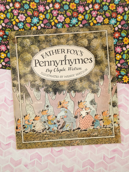 Vintage 1974 1st Printing Father Fox's Pennyrhymes by Clyde Watson Softcover