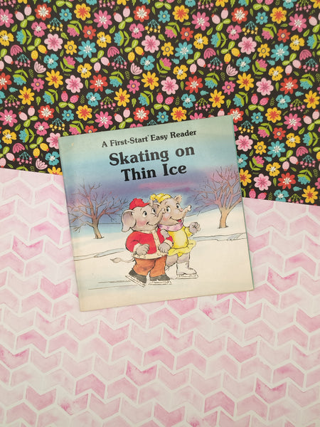 Vintage 1987 Troll Associates First-Start Easy Reader Skating on Thin Ice Softcover
