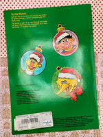 Vintage Sesame Street Happy Holidays Giant Sticker Fun Softcover
