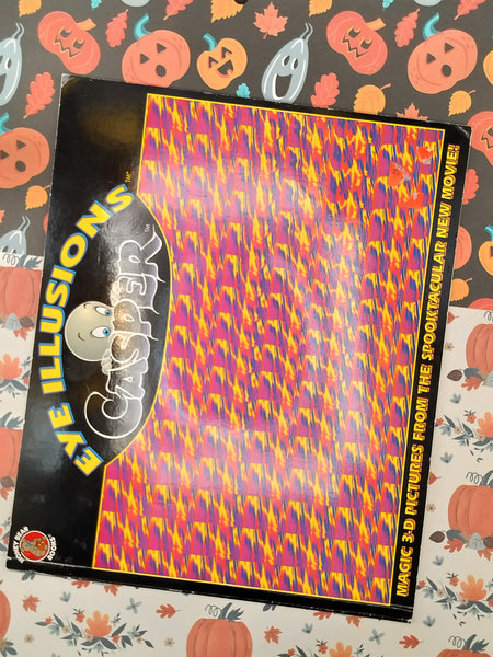 Vintage 1995 Eye Illusions Magic 3-D Pictures Casper Softcover