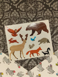 Vintage Mrs. Grossman's "Wilderness Animals" Half Sticker Sheet, Unused