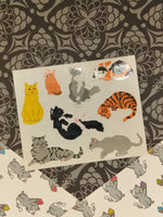 Vintage Mrs. Grossman's "Cats & Kittens" Half Sticker Sheet, Unused