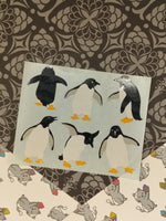 Vintage Mrs. Grossman's "Penguins" Half Sticker Sheet, Unused