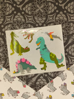 Vintage Mrs. Grossman's "Dinosaurs" Half Sticker Sheet, Unused
