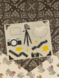Vintage Mrs. Grossman's "Lights, Camera, Action!" Half Sticker Sheet, Unused