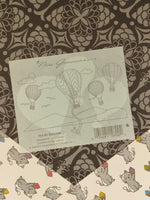 Vintage Mrs. Grossman's "Rainbow Hot Air Balloons" Half Sticker Sheet, Unused