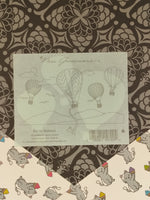 Vintage Mrs. Grossman's "Rainbow Hot Air Balloons" Half Sticker Sheet, Unused