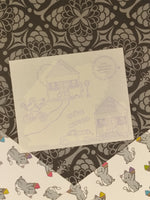 Vintage Mrs. Grossman's "Red House" Half Sticker Sheet, Unused