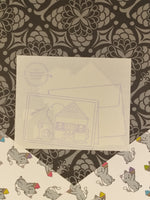 Vintage Mrs. Grossman's "Yellow House" Half Sticker Sheet, Unused