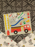 Vintage Mrs. Grossman's "Firefighters Fire Truck" Half Sticker Sheet, Unused