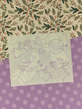 Vintage Mrs. Grossman's Christmas Festive "Angels & Stars" Half Sticker Sheet, Unused