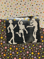 Vintage Mrs. Grossman's Halloween Spooky "Skeletons" Half Sticker Sheet, Unused